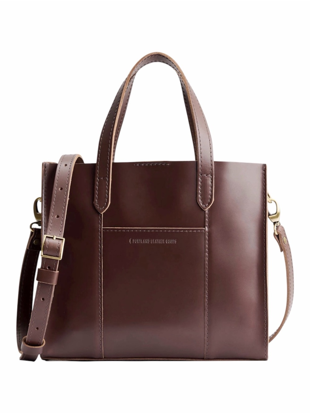 PORTLAND LEATHER Lola Crossbody EW Chocolate